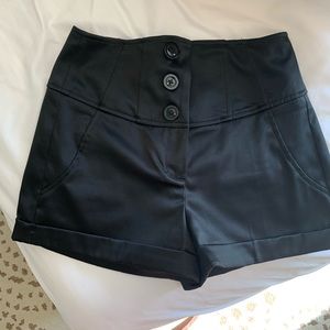 Express high waist black shorts